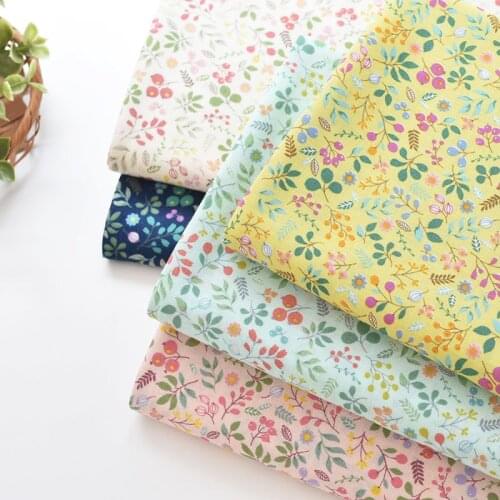 Japan vintage cottonBroken flower branch pattern fabric Retro style fabric for DIY Bag 1 order=50cm*110cm