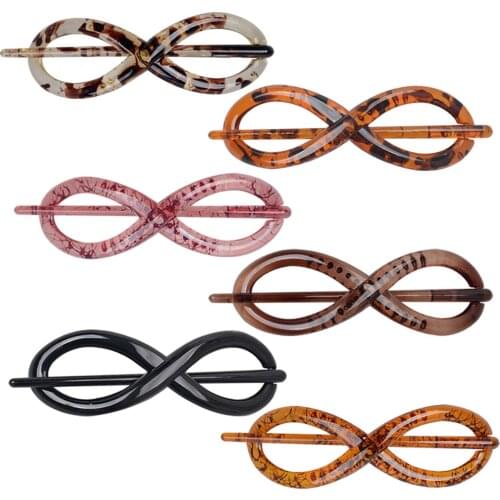 Hair banana clip Fashionable elegant temperament Oxford resin spray painting hairpin womens bowknot curling hair tools