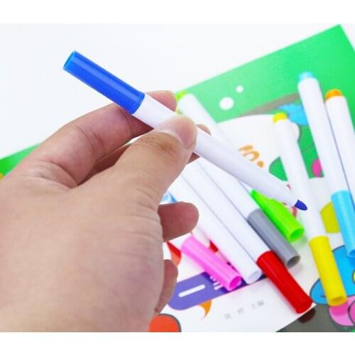 12 Colors Liquid Chalk Markers Erasable Paint Chalkboard Pen For Blackboard Glass Handwriting Outline Pen Art Supplies Dropship