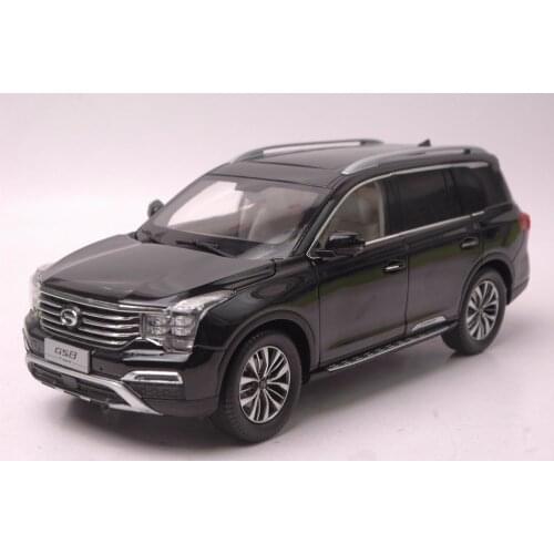 1:18 Diecast Model for GAC Trumpchi GS8 2016 Black SUV Alloy Toy Car Miniature Collection Gifts China Brand