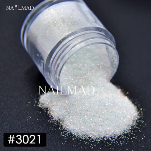 10ml White Glitter Sequins Shiny Nail Glitter Dust Nail Art Colorful White Powder Dust Tips Makeup Manicure Nail Decoration