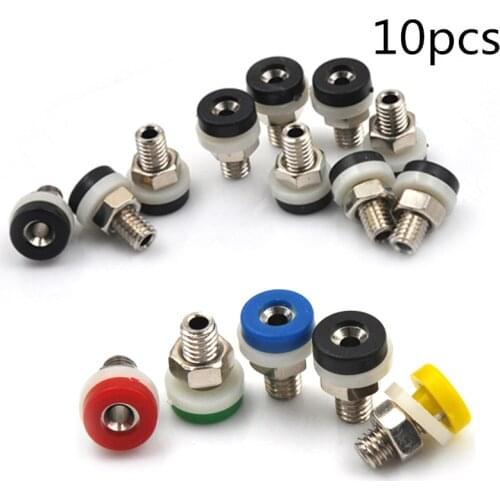 10Pcs 5 Colors Brass 2mm Banana Socket Jack For 2mm Banana Plug Test Connectors Hot Sale