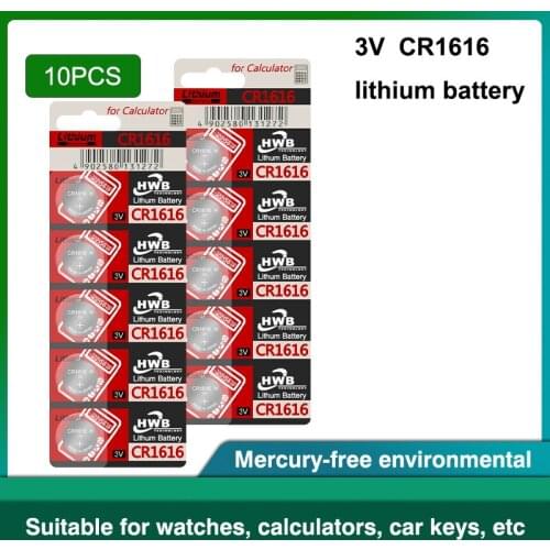 Hot For maxell 10pc original cr1616 3v button battery button battery DL1616 BR1616 ECR1616 5021LC L11 L28 KCR1616