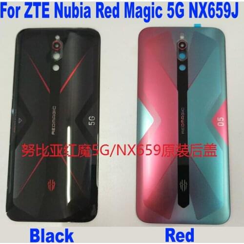 100% Original Best Fit Back Battery Cover Full Housing Door Rear Case For ZTE Nubia Red Magic 5G NX659J Lid Phone Shell Parts