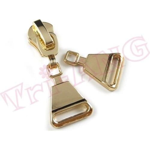 20pcs/lot, Unique Triangle Shape 5# Zipper Sliders for Metal Nylon Resin Zipper
