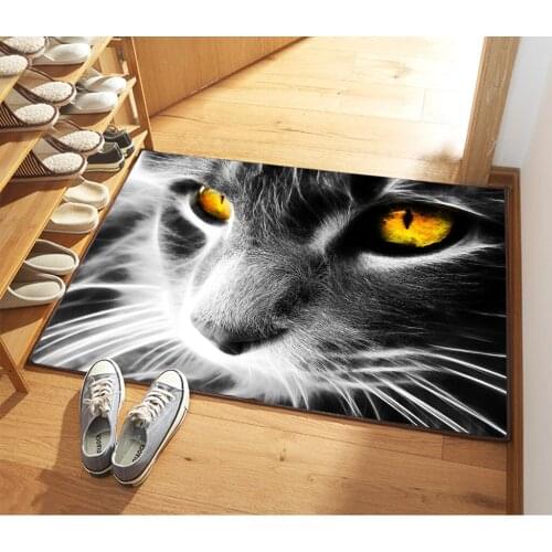 3D Cartoon Bathroom Mat Pet Mat Absorbent Non-slip Door Mat Entrance Childrens Bedroom Carpet Anime Rug Cute Floor Mat