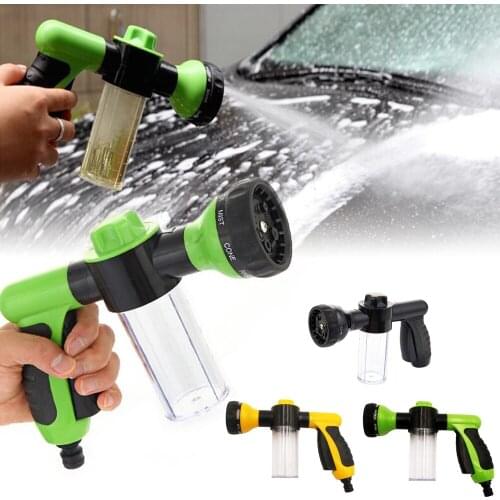 8 In 1 Jet Spray Gun Soap Dispenser Garden Watering Hose Nozzle Car Washing Tool Plant Sprinkler Irrigation Tools