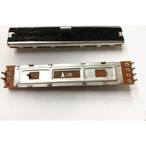 88mm SC-609G A10K mixer straight sliding potentiometer A10K double fader handle length 15MM