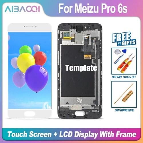 AiBaoQi Brand New Touch Screen LCD Display+Frame+Power Cable Assembly Replacement For Meizu Pro 6S