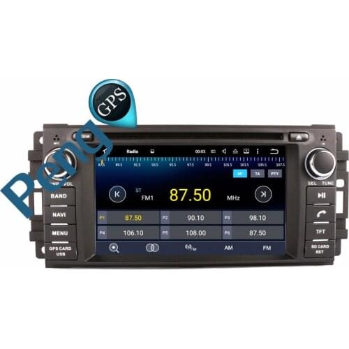 Octa Core CD DVD Player 2 Din Stereo Android 8.0 Car Radio for Jeep COMMANDER WRANGLER 2007-2013 GPS Navigation Autoradio