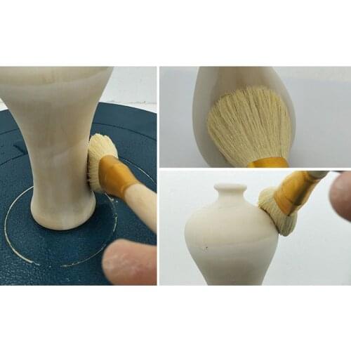 Big Head Clay Cleaning Wooden Brushes Shapers, Artists Paint Brushes, Pottery Clay Sculpture Carving Tools, Cleaning, Drawing