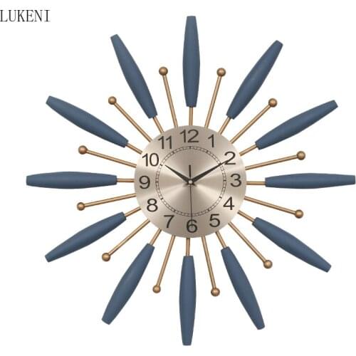 Large Metal Wall Clock Modern Design Creative Nordic Simple Atmosphere Luxury Art Quartz Clocks Wall Watch Home Decor