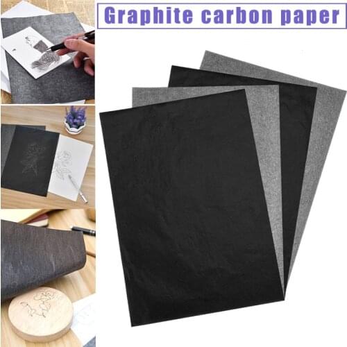 Paper & Printable Media 100 Pcs Carbon Paper Transfer Copy Sheets Graphite Tracing A4 for Wood Canvas Art Hot