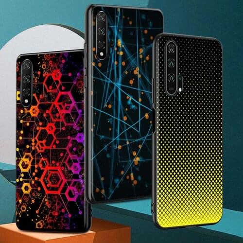 Black Light Dark Fashion for Huawei Honor 30 20S 20 10i 9S 9A 9C 9X 8X 10 9 Lite 8A 7C 7A Pro Phone Case Black Cover