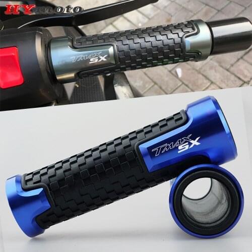 For Yamaha TMAX 530 SX T-MAX 530 TMAX530 2017-2019 "SX Logo" Newest Motorcycle CNC Accessories Handlebar Grips End Handle Grip