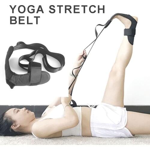 Yoga Stretch Strap Multi-Grip Fitness Pilates Stretching Belt Rope For Pilate Gym Waist Leg Fitness Exercise Gym equipment