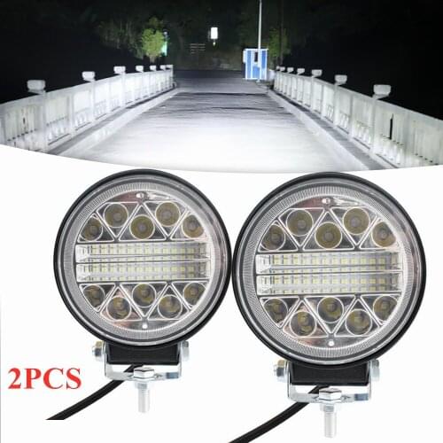 102W Round LED Work Light Led car light For 4x4 led bar offroad SUV ATV Tractor Boat Trucks Excavator 12V 24V work light