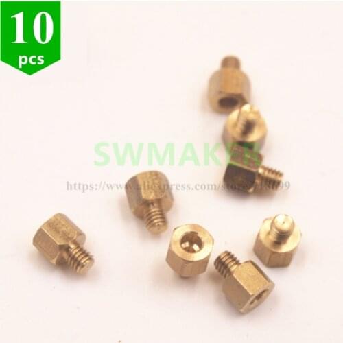 10pcs brass Modular M3 Stud Thermistor Mounting Sleeve head NTC3950 m3 3d Printer Reprap Prusa 3d Printer Hot End