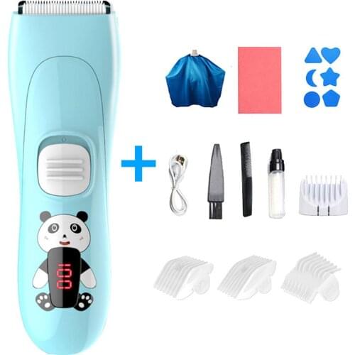 Baby hair clipper professional rechargeable hair clipper children charger waterproof hair clipper electric clipper set