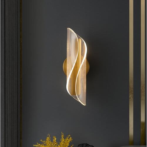 Nordic 1/2/Head Led Wall Lamp Bathroom Mirror Luxury Gold Up And Ddown Bedside Bedroom Living Room Interior Lighting