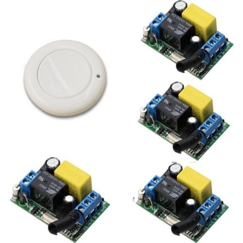 AC 220V 1CH Wireless Relay Remote Control Switch Receiver Transmitter Smart Home ; 315Mhz/433Mhz