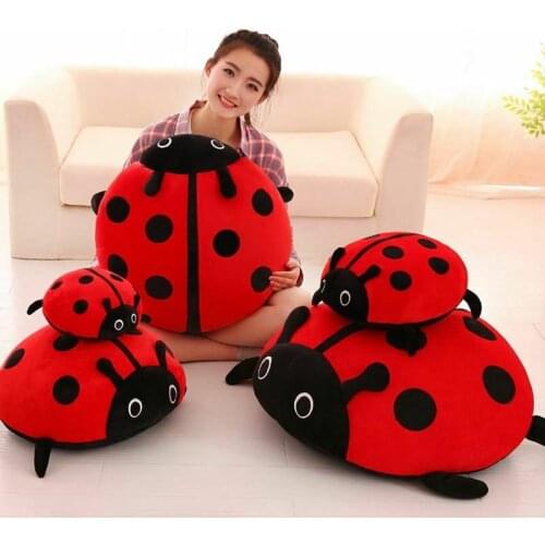 Beetle Plush Toy Ladybug Doll Creative Stuffed Animal Car Pillow Cushion Gift Kawaii Plush Stitch