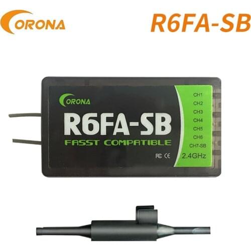 Corona R6FA-SB 2.4Ghz FASST Compatible S.BUS Receiver For RC Airplane