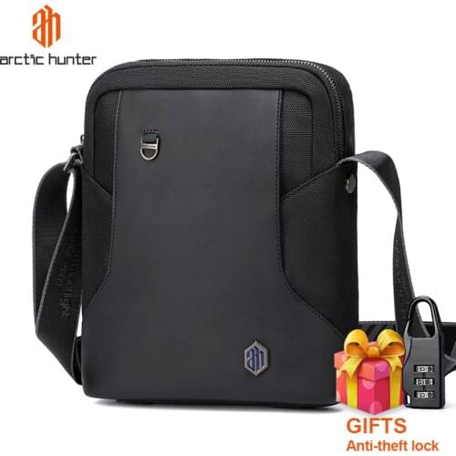 ARCTIC HUNTER Mens Messenger Bags Casual Crossbody Bag Multifunction Waterproof Shoulder Bag Pack for Men Bolsa