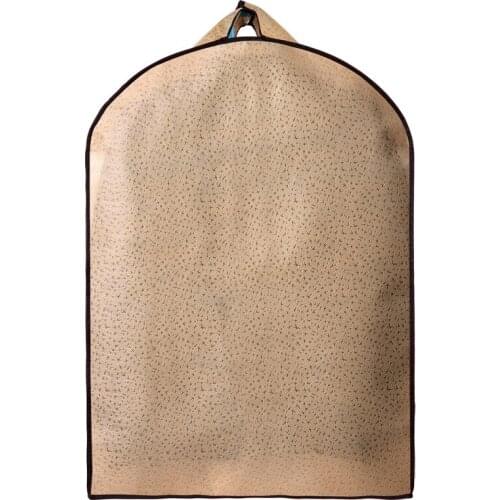 1 Piece Solid Color Clothes Dust Cover Embossed Suits Protective Bag Closet Coat Dust-proof Bag Hanging Cloth Sorting Organizer