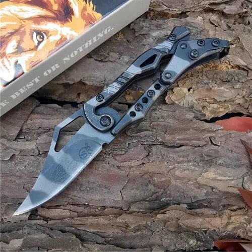 Outdoor Tactical Camping Hunting Survival Pocket Quick Folding Knife 57HRC Steel 5Cr13Mov Blade Knives Multi-use EDC Knife