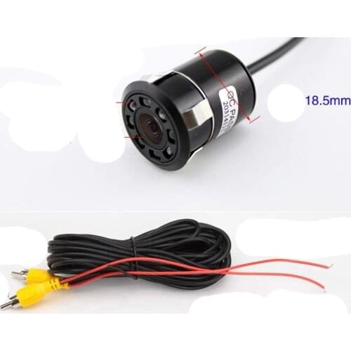 Universal New Waterproof HD CCD 8LED Night Vision Car Rear View Camera Black color