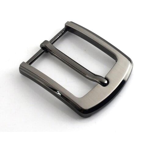 1pcs 40mm Metal Mens Casual Belt Buckle Laser Printed End Bar Heel Bar Buckle Single Pin Half Buckle Leather Craft Webbing