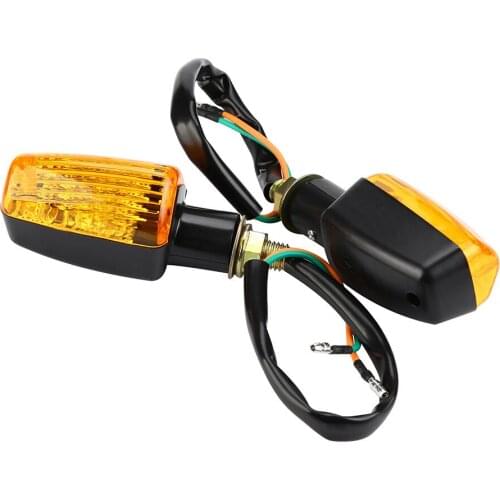 4pcs universal motorcycle bicycle 1 halogen turn signal light flashing brake black shell yellow light 19Mar25