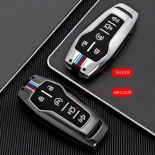 Zinc Alloy Car Remote Key Cover Case Protect Fob For Lincoln MKZ MKC MKX For Ford Fusion Mondeo Mustang F150 Edge Explorer