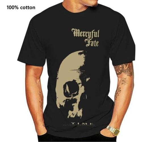 Mercyful Fate King Diamond Men Black T-Shirt Heavy Metal Band Tee Shirt Unisex Loose Fit Tee Shirt