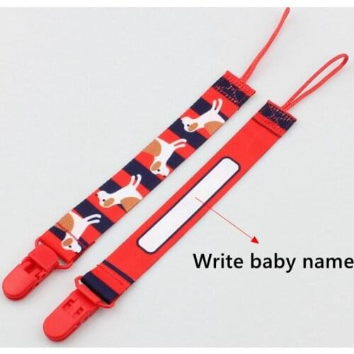 Baby Pacifier Clips Cartoon Infant Pacifier Holder Chain Newborn Teether Anti-drop Rope Safe Teething Chain Toys Stroller Strap