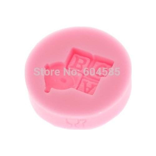 Baby and Letter Fondant and Gum Paste Silicone Resin Candy Molds Baking Molds Cake Decoration 1 Hole