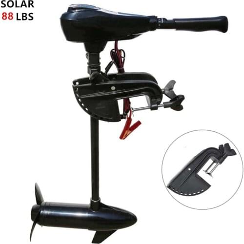 Solar Marine 88 LBS 24 V Electric Outboard Brush Sup Motor Thrust Trolling Boat Engine Dinghy Inflatable Kayak Canoe Propeller