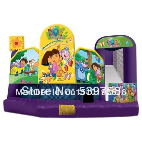 Factory direct inflatable trampoline, inflatable slides, inflatable fun city