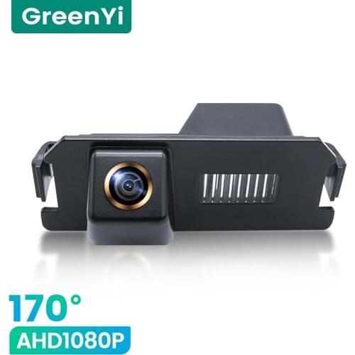 GreenYi 1080P HD 170° Car Rear View Camera For Hyundai I10 I20 I30 Solaris Tiburon Night Vision Reverse 4pin Vehicle Parking AHD