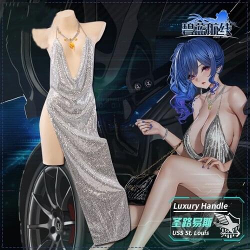 Anime Azur Lane USS St. Louis Third Anniversary Dress Sexy Party Uniform Cosplay Costume Halloween Women Free Shipping 2020 New