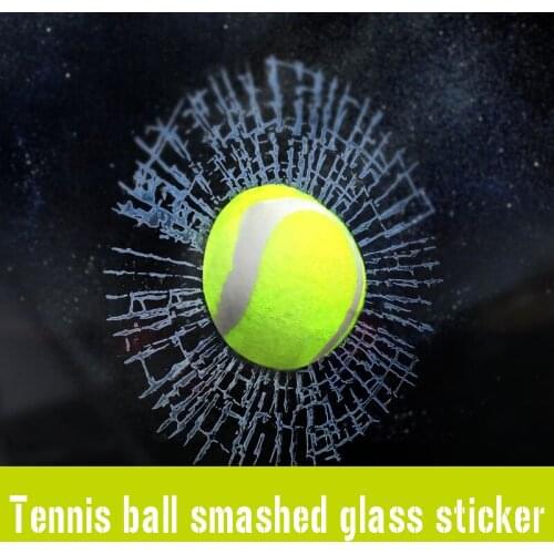 Hot-selling car stickers 3d stereo stickers funny personality creative tennis stickers baseball billiards car window glass stick