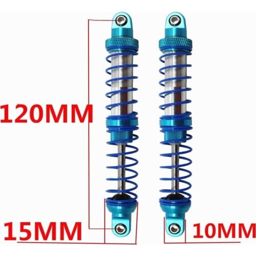 Oil Adjustable 70mm 80mm 90mm 100mm 110mm 120mm Metal Shock Absorbers For 1/10 RC Car Parts Crawler Truck Axial SCX10 TRX4 D90