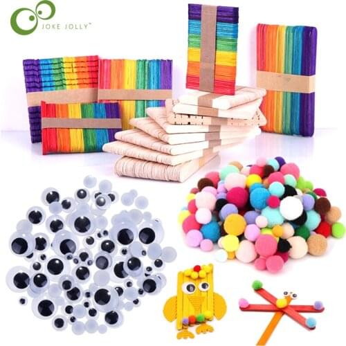 DIY Art Craft Toys Arts Crafts Supplies for Kids Assorted Craft Art Supply Kit for Toddlers Kids Crafting Collage Arts Set DDJ