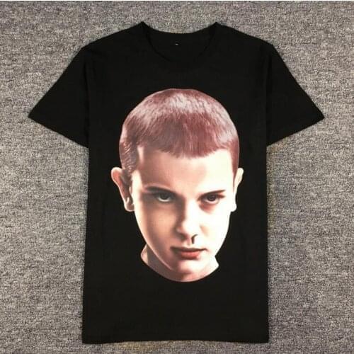 Novelty Stranger Things New 19ss Men Mike Wheeler T Shirts T-Shirt Hip Hop Skateboard Street Cotton T-Shirts Tee Top kenye #C4