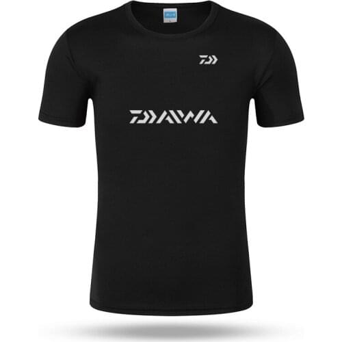DAIWA Clothes S~3XL Men Quick Drying Fishing Clothing T Shirt Ultrathin Short Sleeve Sunscreen Anti-UV Breathable Fishing tShirt