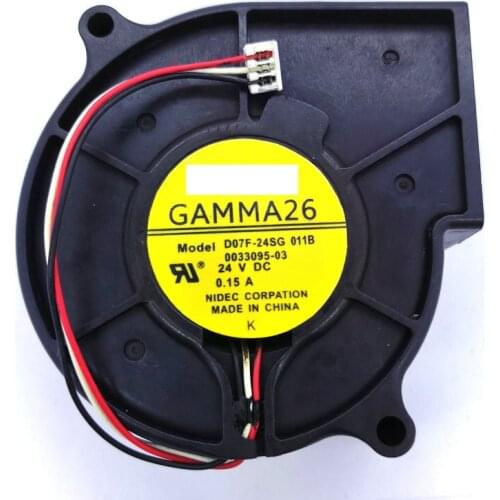 Original NIDEC GAMMA28 D07F-24SG DC24V 0.15A Alarm Signal Blower Cooling Fan