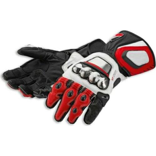 High Quality Motorbike Motocross MX Dirt Bike Titanium Gloves Full Metal RS Corse Genuine Leather Gloves