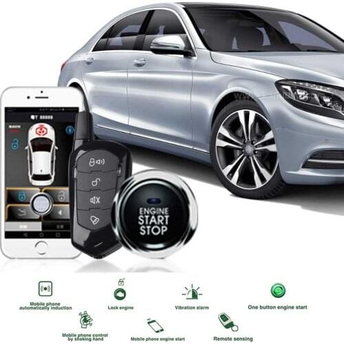 APP Keyless Entry Engine Start Car Alarm System Push Button Stop Automobiles Auto Car Accessories Remote Starter For SUV