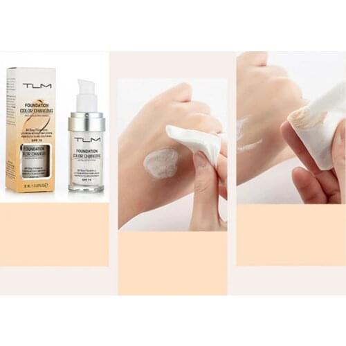 Pro Color Changing Foundation Makeup Base Nude Face Liquid Cover Concealer Longlasting Makeup Gift sombras Skin care Foundation